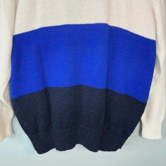 TOPLIKE Vintage Dolphin Ocean Waves Angora Blend Crew Neck Sweater Womens Size L - Picture 15 of 16